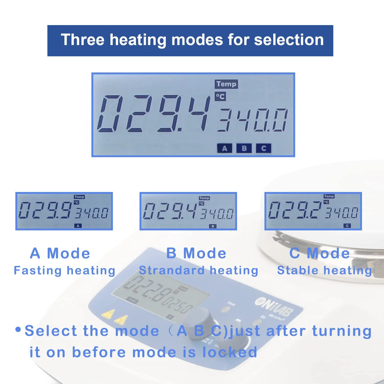 ONiLAB 340C Magnetic Hotplate  - огляд і ціна Magnetic Stirrer Hotplate