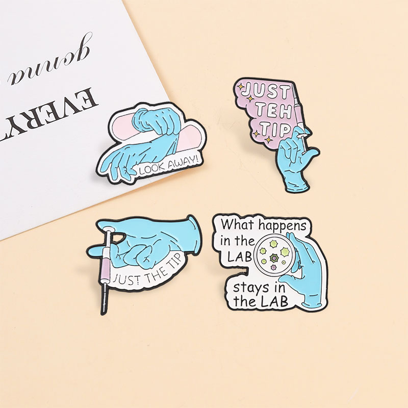 Science Lab Enamel Pins Just T - огляд і ціна Medical Lab Tech