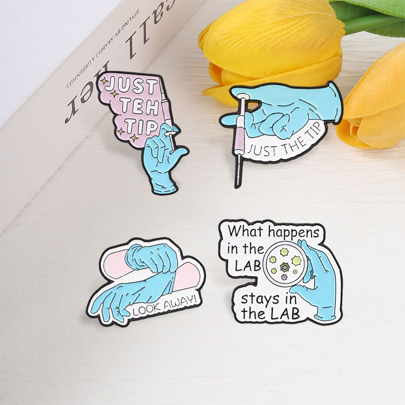 Science Lab Enamel Pins Just T - огляд і ціна Medical Lab Tech