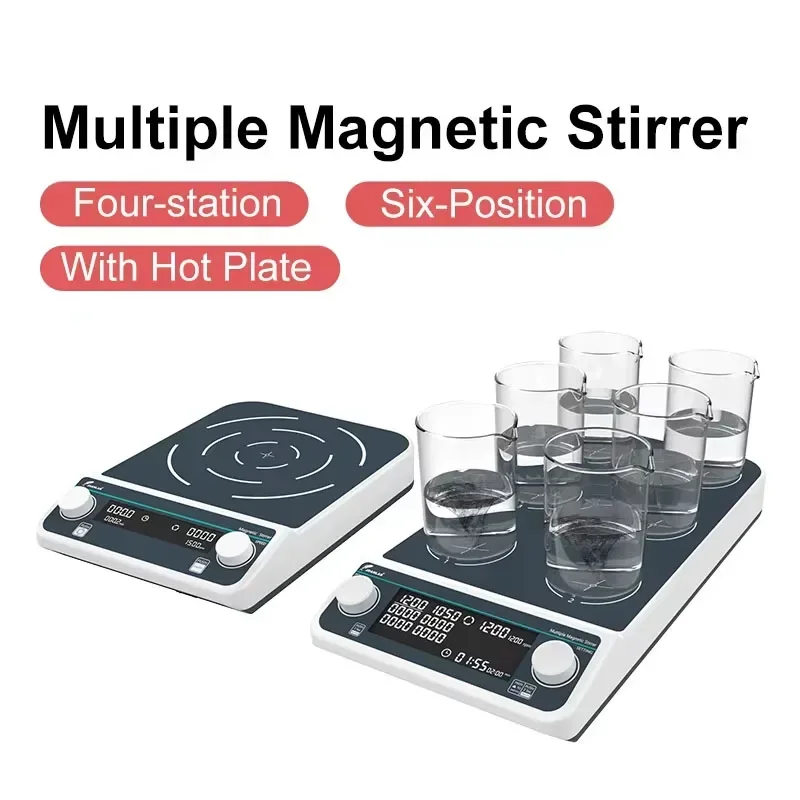 Four-station Six-Position Mult - огляд і ціна Magnetic Stirrer Hotplate