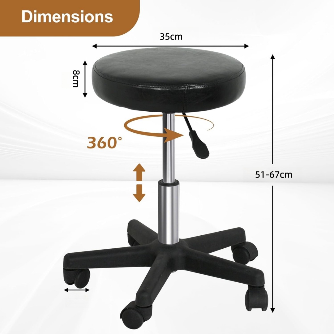 Rolling Stool With Wheels PVC  - огляд і ціна Medical Lab Officer