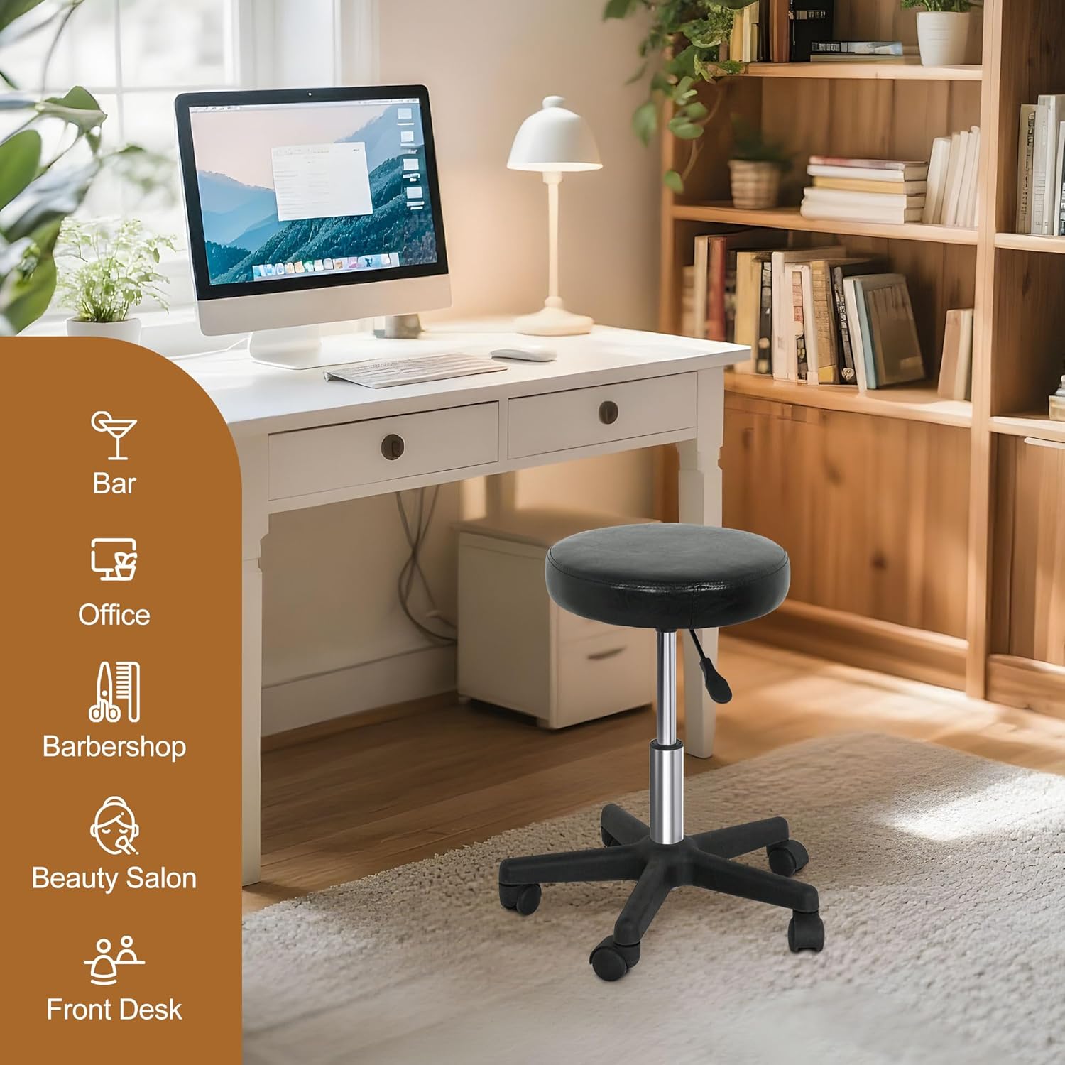 Rolling Stool With Wheels PVC  - огляд і ціна Medical Lab Officer