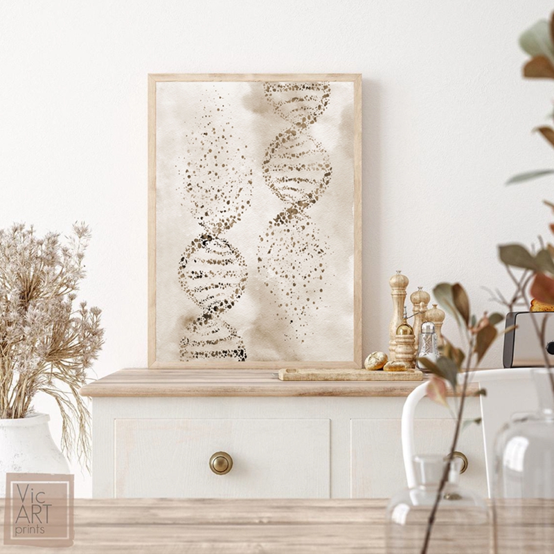 DNA Molecule Print Modern Medi - огляд і ціна Medical Lab Posters