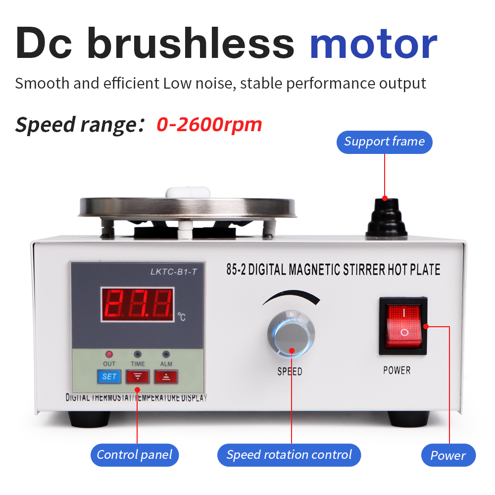 1L Hotplate Magnetic Stirrer 8 - огляд і ціна Magnetic Stirrer Hotplate