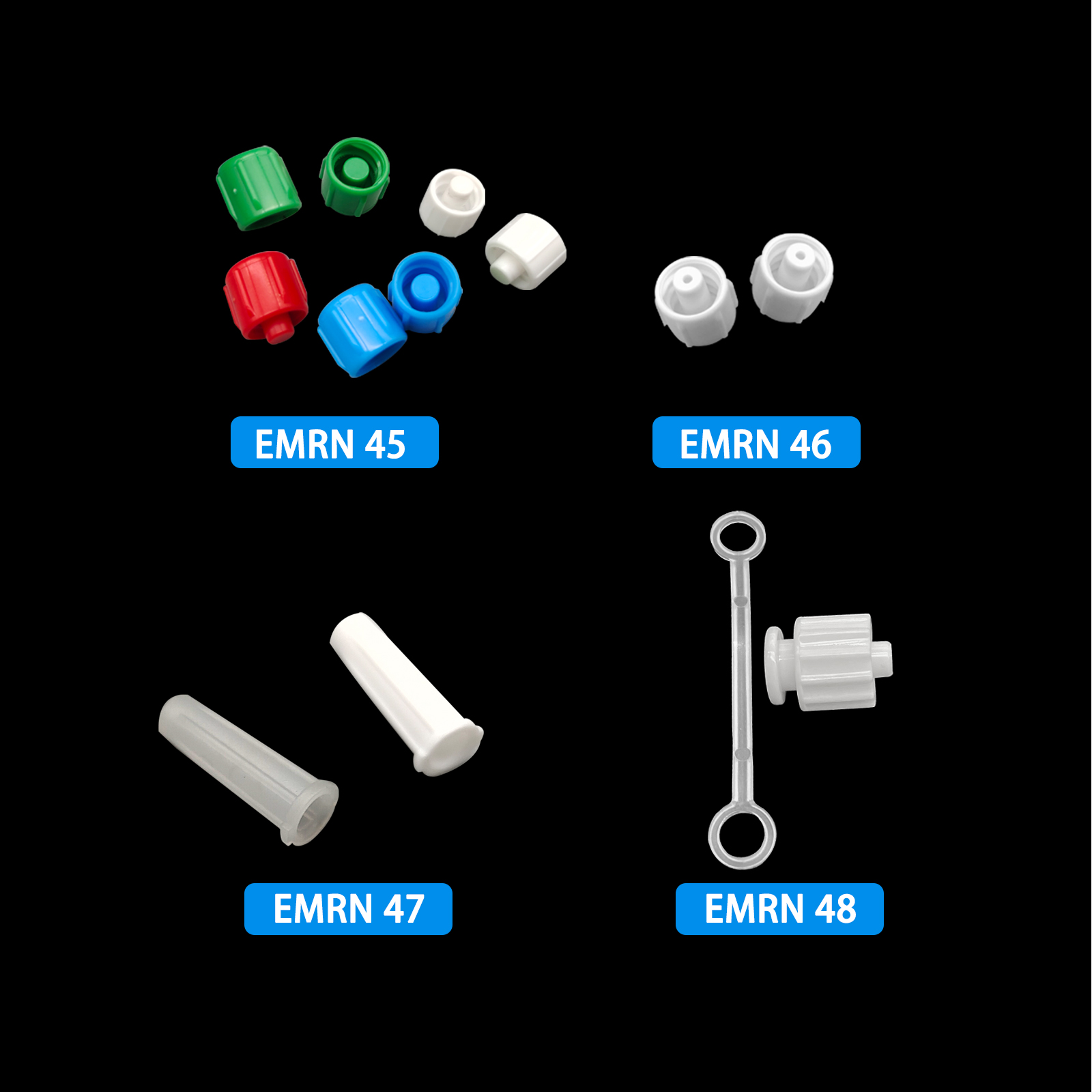 500pcs Male Luer Caps Hole for - огляд і ціна Medical Laboratory